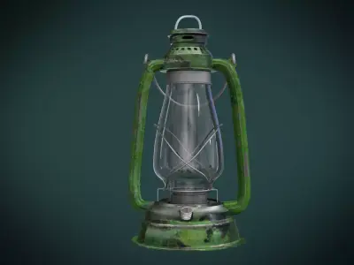 Old Lantern  Low-poly 3D model