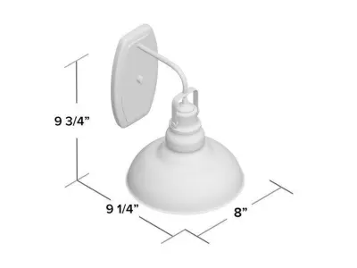 Mcquay Light Dimmable Black Armed Sconce Free 3D model