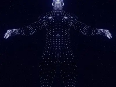 Luminous man 3D model