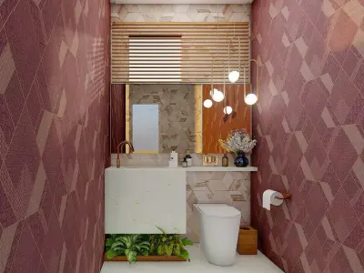 Modern Toilet 3D Model  3D model