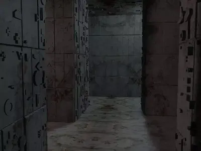 Sci-FI Labyrinth Low-poly 3D model