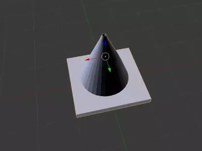 traffic cone construction cone low poly Free low-poly 3D model
