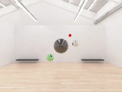 HDRI - Art Museum Gallery Interior 7 - 8192x4096 Texture