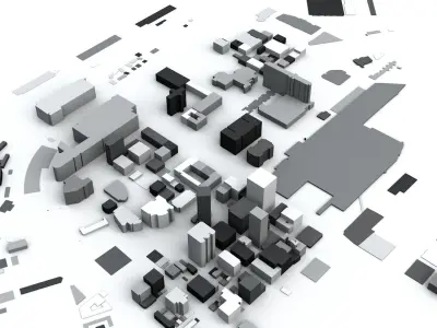 Cape Town Streets and Buildings 3D model