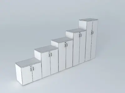 TWO DOORS CABINETS 80x50cm Free 3D model