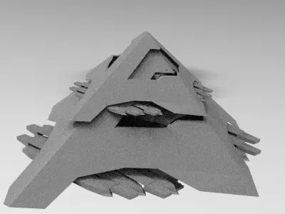 Pyramid SC-Fi shape 1  3D model