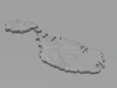 Malta Terrain Country 3D model