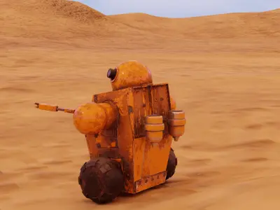 AI-AT Unit Low-poly 3D model