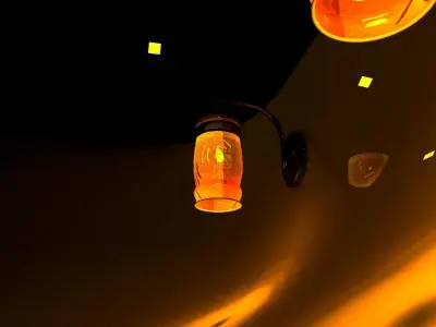 Modern Wall Light 3D model