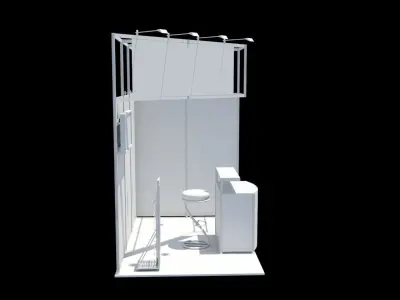 exhibition stand design 3D model