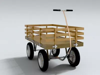 laos Kids Wagon 3D model