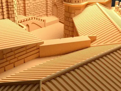 SANCTUARY OF ROCAMADOUR 3D print model