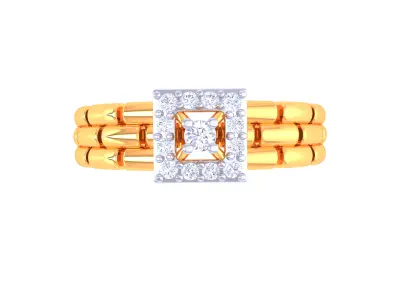 Women Ring  Render 3dm STL OBJ FBX Details 3D print model 138