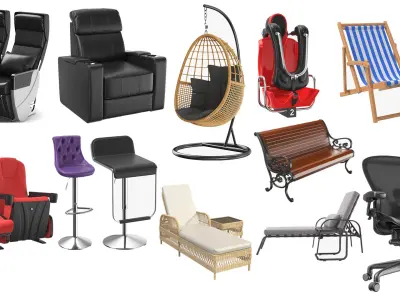  Detailed Chairs Collection 