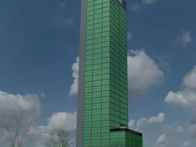 PREDIO DE VIDRO 3D model