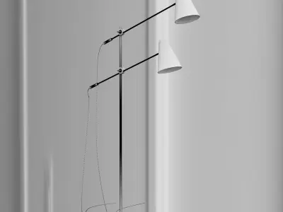 Lilith Floor Lamp Black 3D model