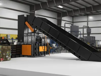  Waste Press Baling Machine Black 