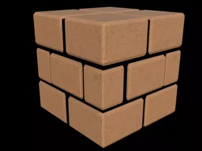 Mario brick box 3D model