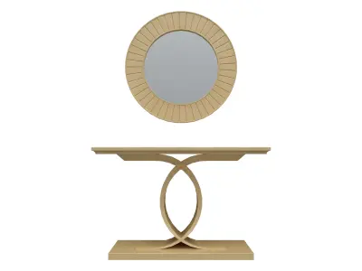 Parametric Mirror and Console for Revit  3D model