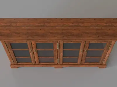 High End Library and Home Office Furniture Bookcase 3D model