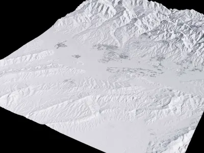 Dushanbe Tajikistan City Landscape 3D Model 3D model