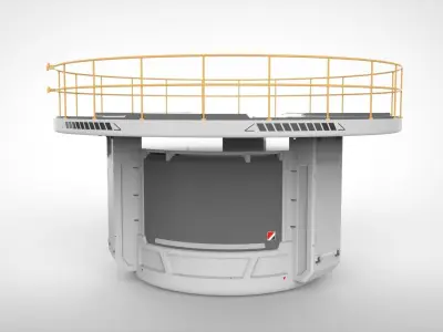 sci-fi Architecture kitbash 34 3D model