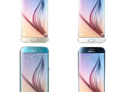 Samsung Galaxy S6 All Colors 3D model