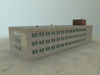 EDDB Building 1 Low-poly 3D model