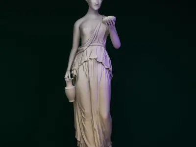 Hebe rose garden Sculpture  Classical  3D print model