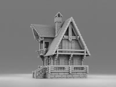 Small slavic house 3D print model