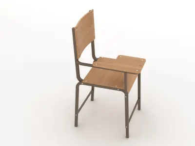 Classroom Chair 3D model