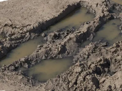 The mud pit 3D model