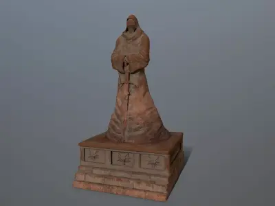 statue Low-poly 3D model