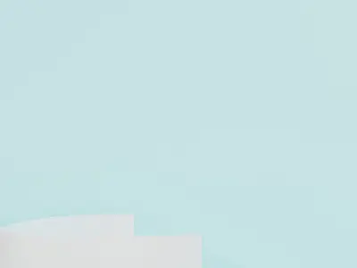 Scene with few decorative curved walls and stairs and ribbon  3D model