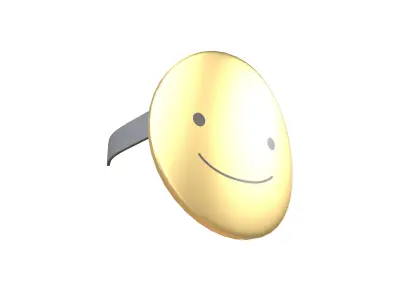 Smile Mask v1 004 Low-poly 3D model