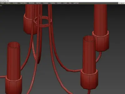 PORTICO OUTDOOR CHANDELIER Low-poly 3D model