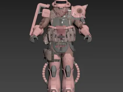 Call of Duty ZAKU MS-06S 3D print model