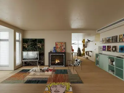 Stockholm Interior scene 3D model