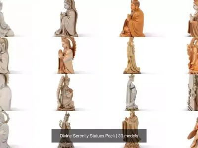 Divine Serenity Statues Pack