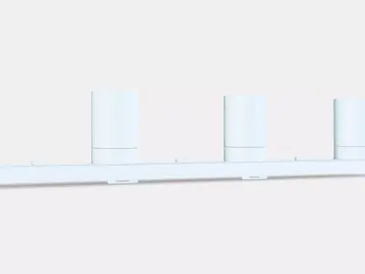 NYMANE Ceiling spotlight with 4 spots Low-poly 3D model