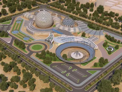 0076 - Air Education College - 2Ds Plans - 3Ds Files 3D model