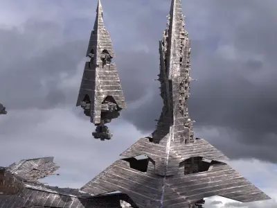 Anubis Gods Pyramids 1 3D model