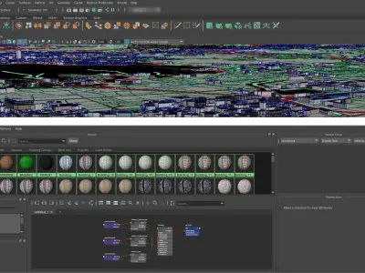 Kobe City Japan 2021 July Low-poly 3D model