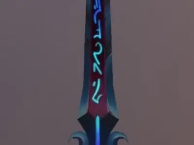 Sword 02 Low-poly 3D model