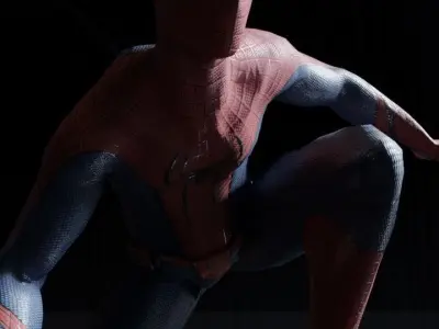 Amazing Spiderman 3d Model Low-poly 3D model