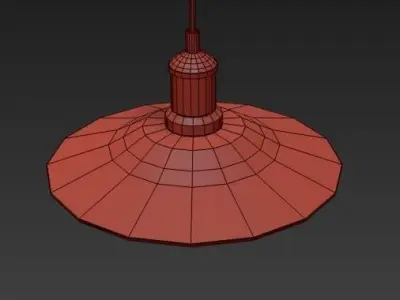 Loft Cone Pendant Balance Floor Lamp 3D model