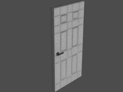 Wooden Door  3D model purchase