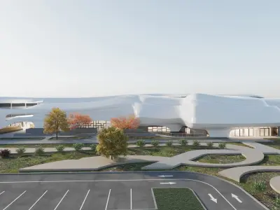 Bus station 3D model 5