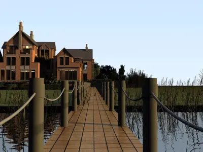 Lake Cottage 3D model