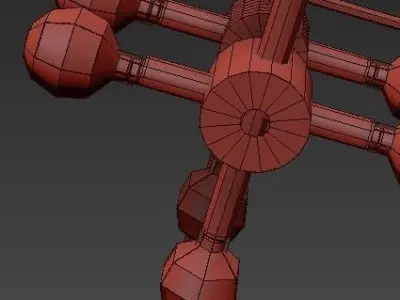 Bleecker 8 Light Polished Chrome Chandelier 3D model